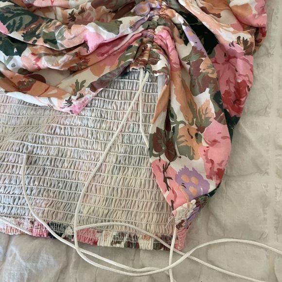 O. Vianca Floral Ruched Skirt - Picture 7 of 8